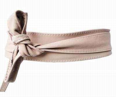 Ceinture Pour Femme. Large à Nouer En Cuir De Vachette - Accessoire